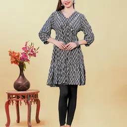Anouk Printed Pure Cotton Above Knee Kurta-56