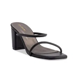 ERIDANI Strappy Open Toe Block Heels-3