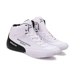 BERSACHE Men Colourblocked High-Top Sneakers-24