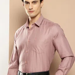 INVICTUS Self Design Textured Pure Cotton Formal Shirt-image-61