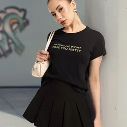 glitchez Attitude With Style Printed T-shirt-image-17