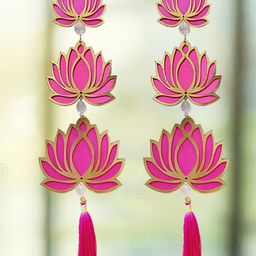 Shubhanjali 2 Pcs Lotus Wall Hangings-image-3