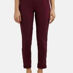 Jockey Women High-Rise Microfiber Cropped Trousers-image-74