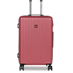 SWISS BRAND Red Riga Range Hard Side Cabin Trolley Bag-image-25