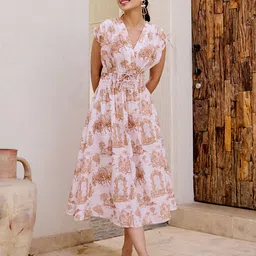 HOUSE OF FETT The Trip Women Lavenham Printed Maxi Dress-image-96