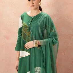 all about you Printed Regular Kurta With Palazzos & Dupatta-picture-0