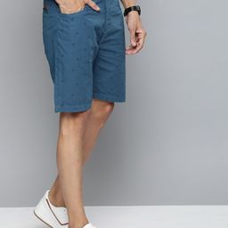 Mast & Harbour Men Blue Printed Regular Fit Shorts-picture-18