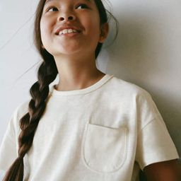 Mango Kids Girls Bead Detailed Drop-Shoulder Sleeves Pure Cotton T-shirt-image-52