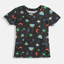 Eteenz Girls Premium Cotton Conversational Printed T-shirt-image-98