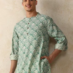 Moara Floral Printed Straight Pure Cotton Long Kurta-picture-24