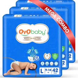 OyO Baby Pack of 3 Premium Soft Diaper Pants - Large-image-23