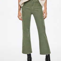 MANGO Women Sustainable Flared High-Rise Stretchable Jeans-image-81