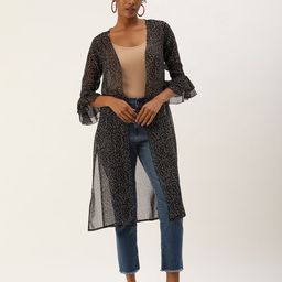 ROVING MODE Printed Longline Sheer Shrug-40