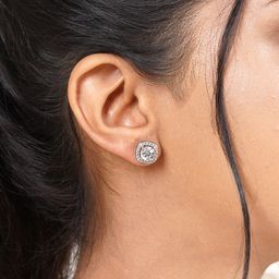 JOKER & WITCH Silver-Toned Contemporary Studs Earrings-picture-34