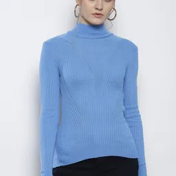 Trendyol Turtle Neck Ribbed Pullover-image-15