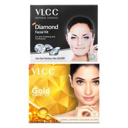 VLCC Set of Diamond Polishing & Gold Single Facial Kit-70