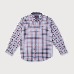 Gini and Jony Boys Pink Tartan Checks Checked Casual Shirt-image-36