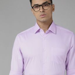 Van Heusen Custom Fit Self Design Pure Cotton Formal Shirt-image-43