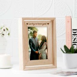 Enchanted Heart Personalized Wooden Rotating Frame image 2
