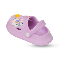 Yellow Bee Girls Unicorn & Rainbow Jibbitz Rubber Clogs-57