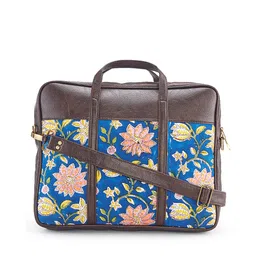 NEPRI Printed Laptop Bag With Detachable Sling Strap-12