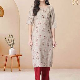 Moda Rapido Pack of 2 Printed Straight Kurta with Trousers-picture-13