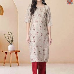 Moda Rapido Pack of 2 Printed Straight Kurta with Trousers-picture-12