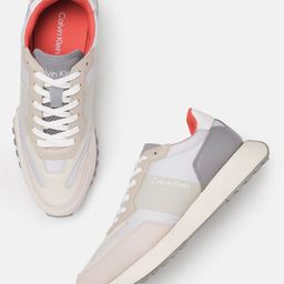 Calvin Klein Men Colourblocked Leather Sneakers-image-2