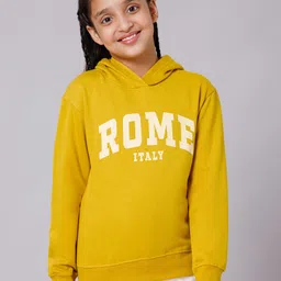Alan Jones Girls Typography Printed Hooded Sweatshirt-picture-36