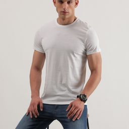 Lee Geometric Printed Round Neck Slim Fit Cotton T-shirt-image-27
