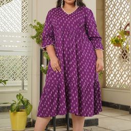 NANGALIA RUCHIRA Women Solid Cotton A-Line Midi Dress-image-57