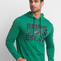 Being Human Men Green Printed Sweatshirt-picture-30