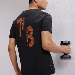 HRX by Hrithik Roshan Typography Printed Rapid-Dry Training T-shirt-image-67