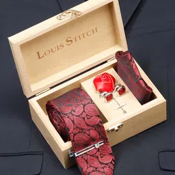LOUIS STITCH Men Italian Silk Necktie Accessory Gift Set-picture-54