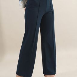 Tokyo Talkies Women Flared Solid Casual Bootcut Trousers-image-80