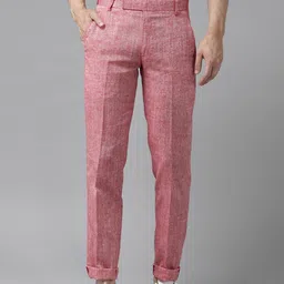 Hangup Men Red Regular Fit Solid Trousers-picture-18