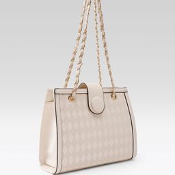 Mast & Harbour Textured Structured Shoulder Bag image 3