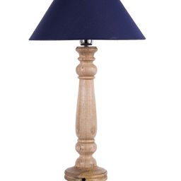 Homesake Brown Solid Handcrafted Bedside Standard Table Lamp with Shade image 3