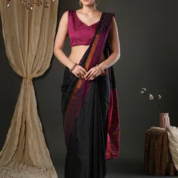 Saree mall Zari Taant Sarees image 4