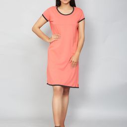 SillyBoom Women Orange & Black Maternity Tunic-image-59