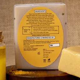 The Bare Bar Non-Drying Ghee & Haldi Soap Bar - 100g image 4