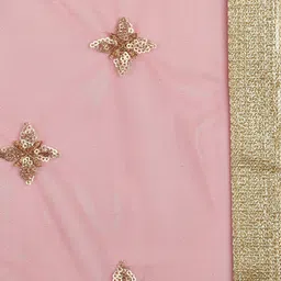 Dupatta Bazaar Red & Gold-Toned Embroidered Dupatta image 4