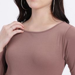 glitchez Ruched Rhythms Ribbed Fitted Top image 5