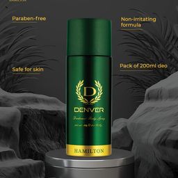 Denver Men Set of 2 Hamilton Deodorant Body Sprays image 2