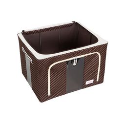 BlushBees Brown Polka Dot Printed Multi-Utility Storage Box With Handles image 4