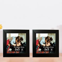 Art Street Black Set of 2 Wooden Table Photo Frames-31
