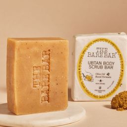 The Bare Bar Non-Drying Ubtan Body Scrub Bar - 100g image 2