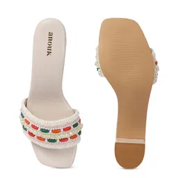 Anouk Colourblocked PU Block Sandals image 3