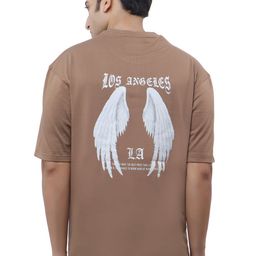 WILD ELEPHANT Men Graphic Printed Round Neck Cotton Relaxed Fit T-shirt-image-2