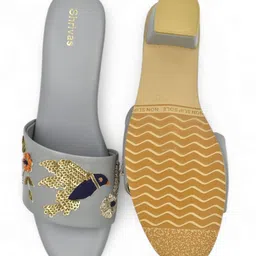 SHRIVAS BY ARCHITA MEHTA Embellished Open Toe Block Heels image 2